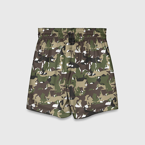Детские шорты Камуфляж из Собак Camouflage / 3D-принт – фото 2