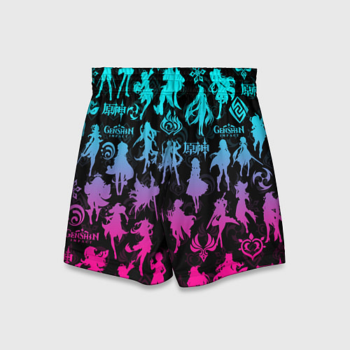 Детские шорты ГЕНШИН ИМПАКТ НЕОН ПЕРСОНАЖИ ИГРЫ GENSHIN IM ACT L / 3D-принт – фото 2