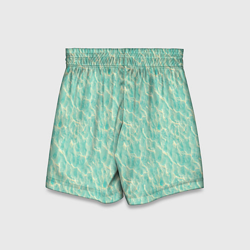 Детские шорты Лазурная вода / 3D-принт – фото 2