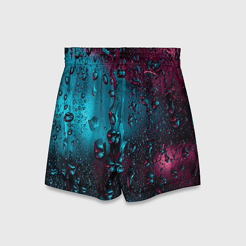 Детские шорты Ностальгия фиолетового дождя / 3D-принт – фото 2