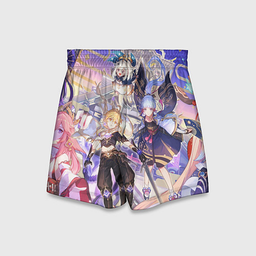 Детские шорты Genshin Impact - Арка Инадзумы / 3D-принт – фото 2