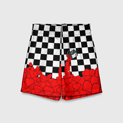 Детские шорты Много любви Сердца