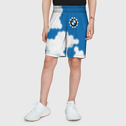 Шорты детские БМВ Графика, цвет: 3D-принт — фото 2