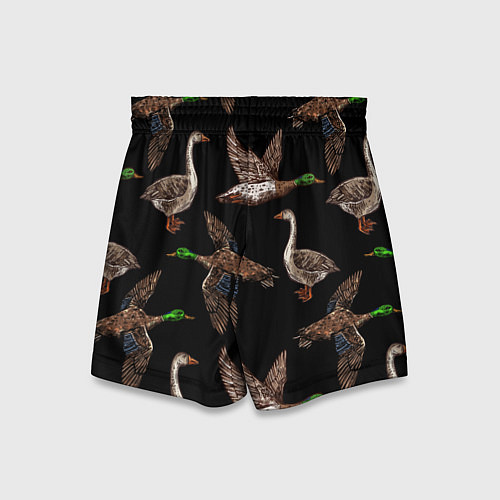 Детские шорты Утки паттерн / 3D-принт – фото 2