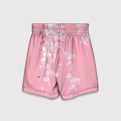 Детские шорты Цветущая ива / 3D-принт – фото 2