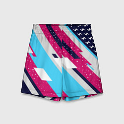 Шорты детские Abstraction with lightning bolts, цвет: 3D-принт