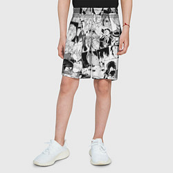 Шорты детские Bungo Stray Dogs pattern, цвет: 3D-принт — фото 2