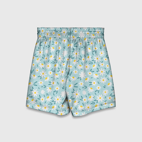 Детские шорты Весенние ромашки / 3D-принт – фото 2