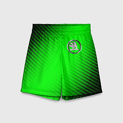 Детские шорты ШКОДА Карбон