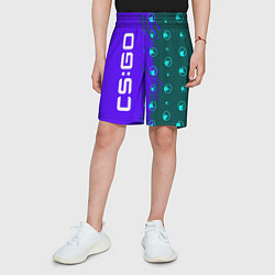 Шорты детские КСГО Краски, цвет: 3D-принт — фото 2