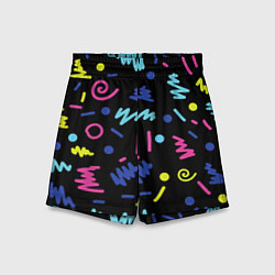 Детские шорты Neon color pattern Fashion 2032