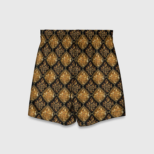 Детские шорты Классический узор - ромбы / 3D-принт – фото 2