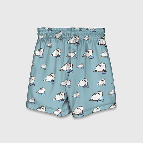 Детские шорты Котик обжорик / 3D-принт – фото 2