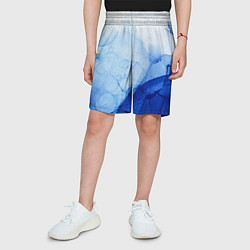 Шорты детские Watercolor texture with gold, цвет: 3D-принт — фото 2