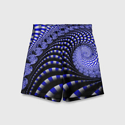 Детские шорты Неоновая спираль Абстракция Neon Spiral Abstractio