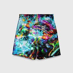 Шорты детские Красочный космос, цвет: 3D-принт