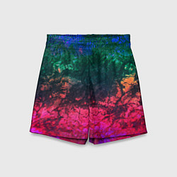 Шорты детские Извержение вулкана Текстура камня, цвет: 3D-принт