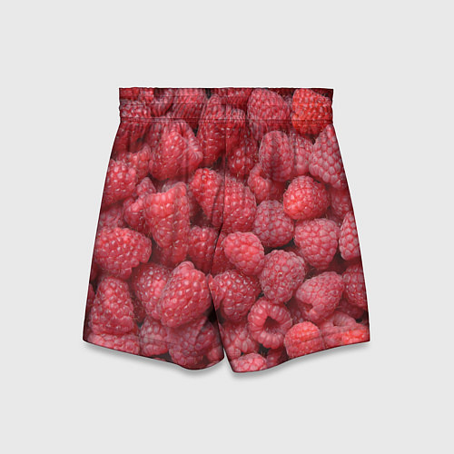 Детские шорты Малина - ягоды / 3D-принт – фото 2