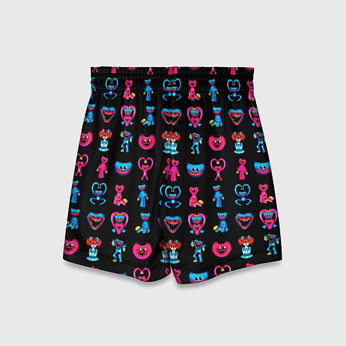 Детские шорты POPPY PLAYTIME HAGGY WAGGY AND KISSY MISSY PATTERN / 3D-принт – фото 2