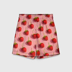 Шорты детские Strawberry Pattern, цвет: 3D-принт