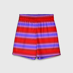 Детские шорты Striped pattern мягкие размытые полосы красные фио