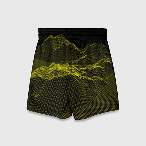 Детские шорты Каркасный Пейзаж Горы / 3D-принт – фото 2