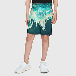 Шорты детские Поток воды, цвет: 3D-принт — фото 2