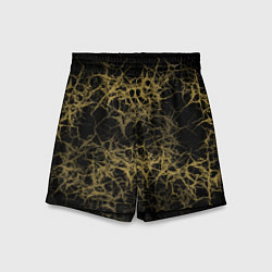 Детские шорты Universe in golden crackles abstraction