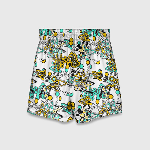 Детские шорты Abstract pattern waves and streaks / 3D-принт – фото 2