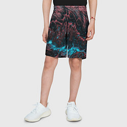 Шорты детские Красочные растекания, цвет: 3D-принт — фото 2