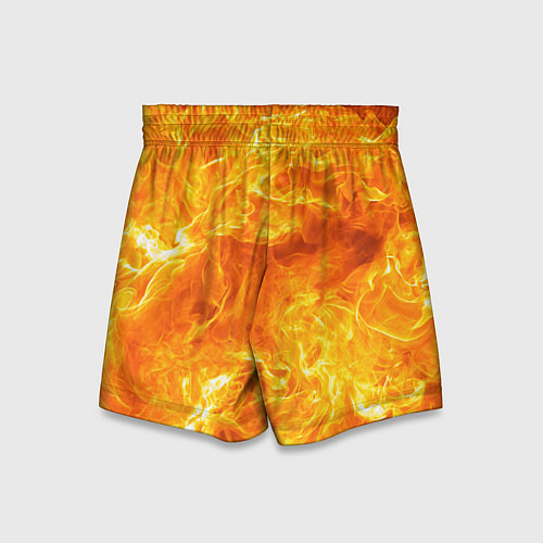 Детские шорты Бушующий огонь / 3D-принт – фото 2