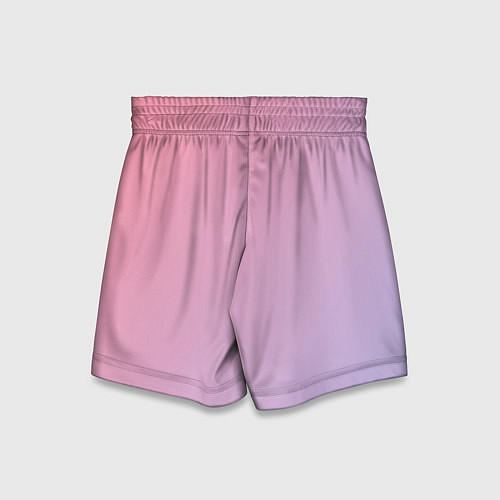 Детские шорты Градиент - розовая пастель / 3D-принт – фото 2