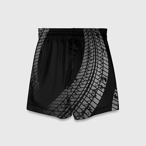 Детские шорты Land Rover tire tracks / 3D-принт – фото 2