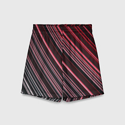 Шорты детские Абстрактные неоновые линии и полосы, цвет: 3D-принт