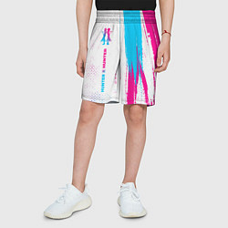 Шорты детские Hunter x Hunter neon gradient style: по-вертикали, цвет: 3D-принт — фото 2