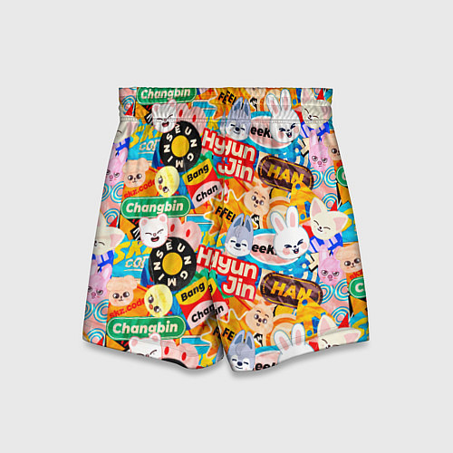 Детские шорты Skzoo stickers characters / 3D-принт – фото 2