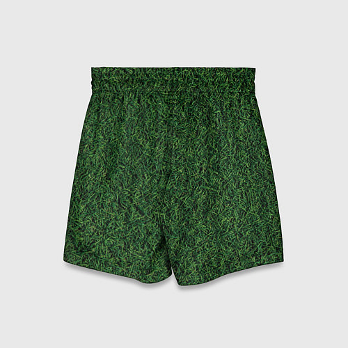 Детские шорты Зеленая камуфляжная трава / 3D-принт – фото 2
