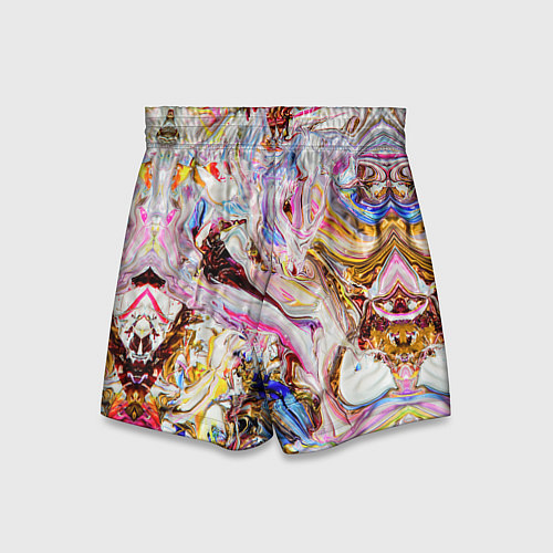 Детские шорты Aesthetic visual art galaxy slime / 3D-принт – фото 2