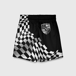 Шорты детские Porsche racing flag, цвет: 3D-принт