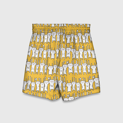 Детские шорты Милое семейство кроликов / 3D-принт – фото 2