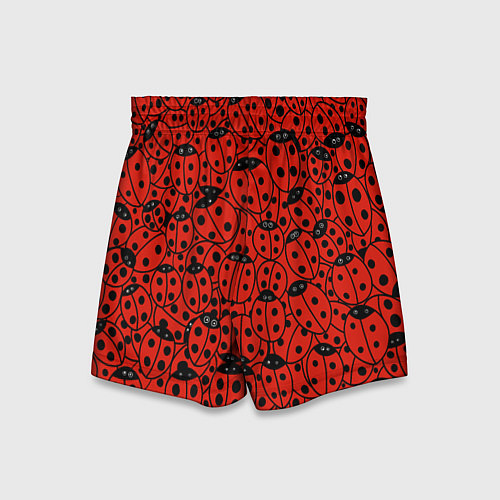 Детские шорты Нашествие божьих коровок / 3D-принт – фото 2