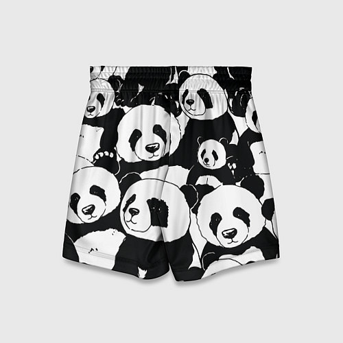 Детские шорты С пандами паттерн / 3D-принт – фото 2
