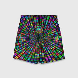 Детские шорты Цветная спираль - оптическая иллюзия