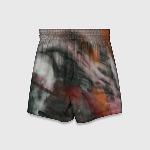 Детские шорты Темнота, тени и краски / 3D-принт – фото 2