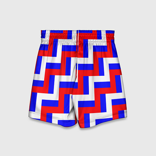 Детские шорты Плетение триколор / 3D-принт – фото 2