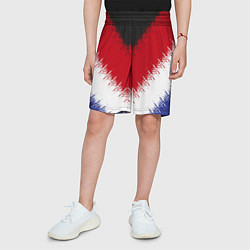 Шорты детские Разноцветные полосы, цвет: 3D-принт — фото 2