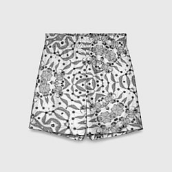 Детские шорты Орнамент цветочный кружевной