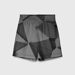 Шорты детские Серые геометрические фигуры, цвет: 3D-принт