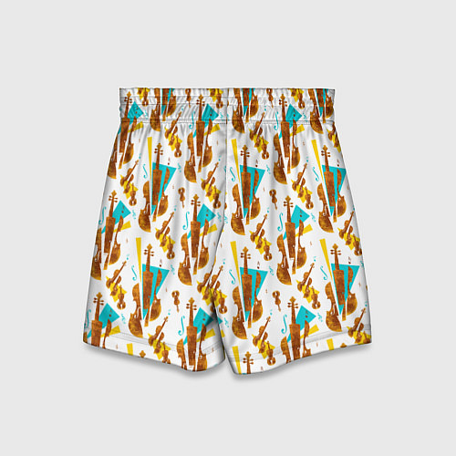 Детские шорты Супрематические скрипки / 3D-принт – фото 2