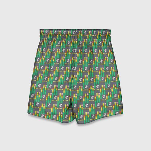 Детские шорты Акустический паттерн / 3D-принт – фото 2